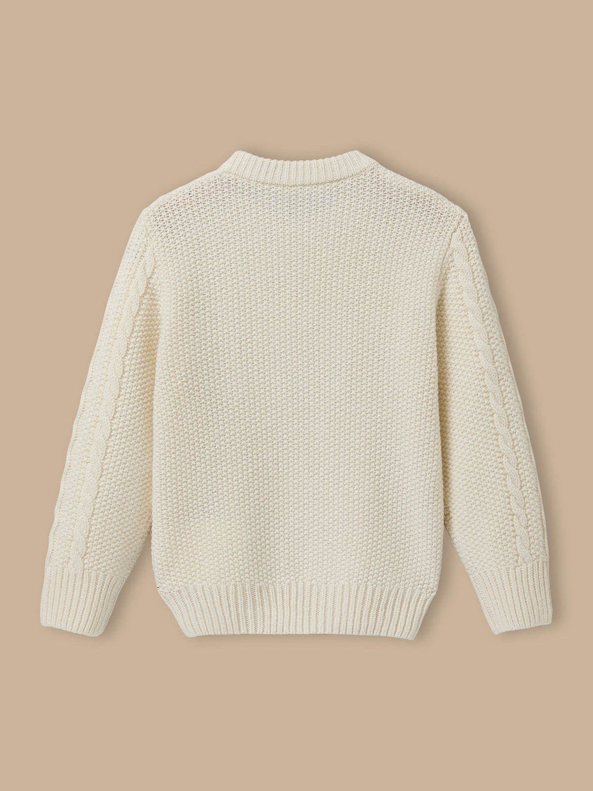 Pull torsadé avec laine Garçon - 2