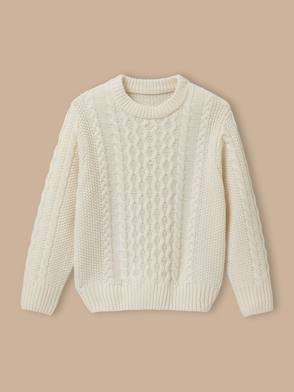 Pull torsadé avec laine Garçon - 1