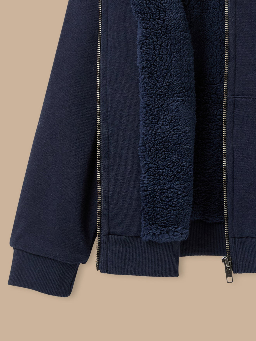 Sweat zippé doublé sherpa Garçon - 2