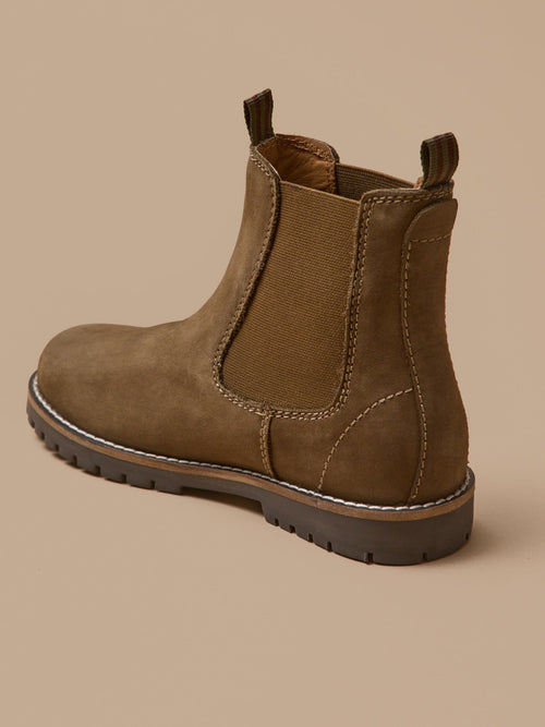 Boots chelsea cuir nubuck garçon - 2